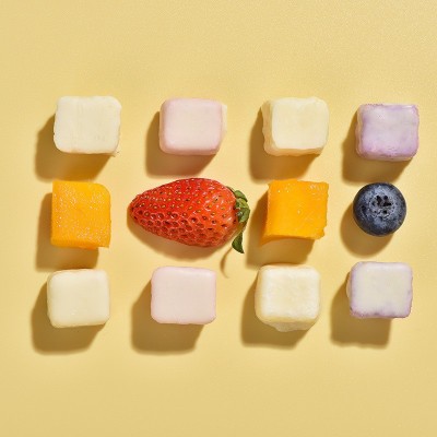 元气术八冻干酸奶块草莓蓝莓榴莲综合味新款休闲零食45g果味图4