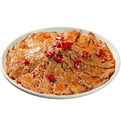 麻辣牛肉大刀牛肉片香辣卤味冷吃凉菜下酒下饭菜餐饮出餐厂家直销图5