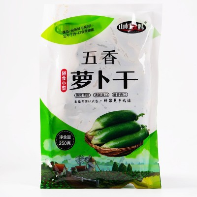 香辣萝卜干山东特产正宗纯手工腌制五香脆萝卜干水果萝卜条下饭菜图3