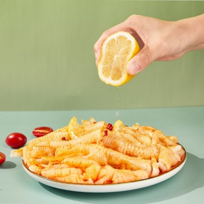 工厂定制柠檬250克商用鸡爪批发饭店餐饮实体店酸辣厨房无骨鸡爪图3