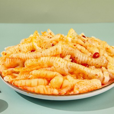 工厂定制柠檬250克商用鸡爪批发饭店餐饮实体店酸辣厨房无骨鸡爪图4