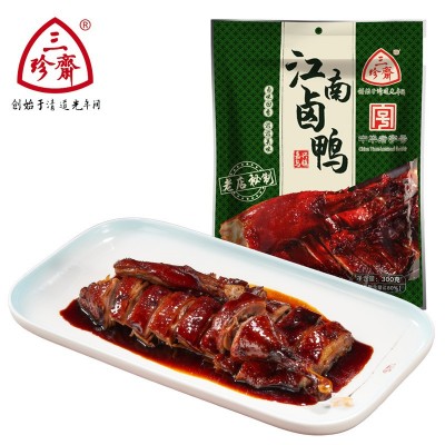 三珍斋江南卤鸭300g熟食卤味真空即食预制菜中华老字号酱卤制品