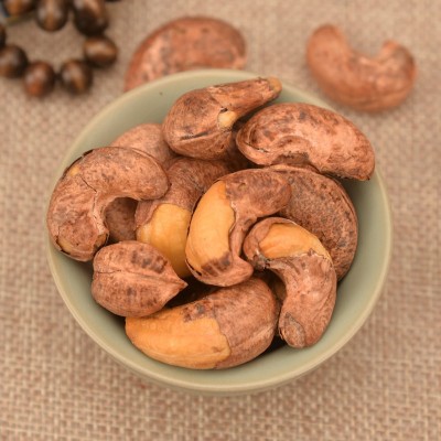 新货越南虎皮腰果仁250g罐装原味烘培大颗粒带皮盐焗腰果坚果零食图3