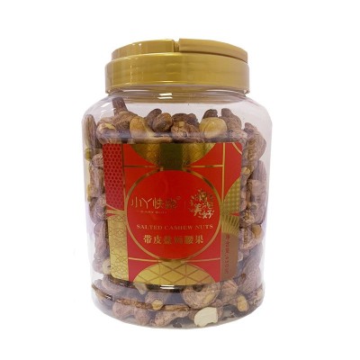 小丫快跑炭烧腰果450g罐装坚果炒货干果烘培原料休闲食品批发代发图5