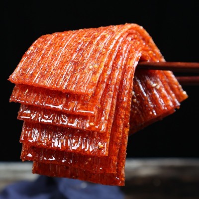 网红辣条大辣片110g零食休闲小辣条超市地摊货怀旧食品组合批发价图4