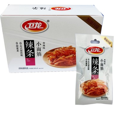 包邮卫龙辣条批发大小面筋小辣棒软豆皮香辣魔芋爽50g加量亲嘴烧图3