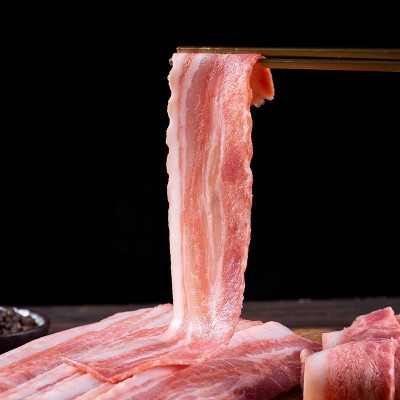 厚切五花培根肉片三明治手抓饼面包专用非低脂美式午餐肉烟熏培根图3