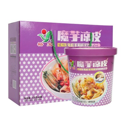 魔芋凉皮礼盒6桶装0脂肪低糖低脂低热量免煮食品饱腹主食代餐批发图5