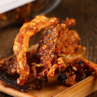 香酥鱼皮即食香辣鱼皮香脆蜜汁鱼干网红办公休闲罐装海鲜小吃零食图3