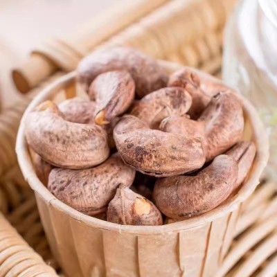 代发大带皮紫衣腰果仁500g干果坚果孕妇休闲零食虎皮腰果图3