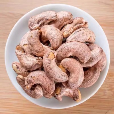 代发大带皮紫衣腰果仁500g干果坚果孕妇休闲零食虎皮腰果图2