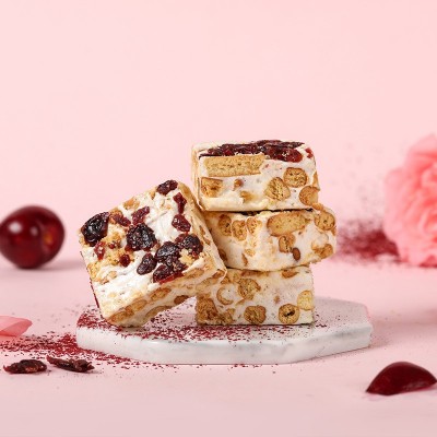 随爱情话雪花酥少女心糖果休闲蔓越莓零食送女友糕点批发礼盒装图2