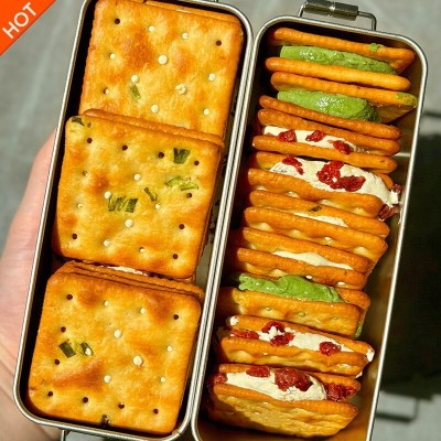 香葱牛轧糖饼干 牛扎饼干夹心葱轧饼小吃古早手工网红休闲小零食图1