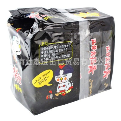韩国进口三养超辣火鸡面140gX5包X8袋干拌方便泡面整箱批