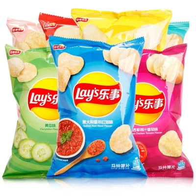 乐事薯片40g袋装经典原味黄瓜味学生超市批发膨化休闲追剧零食