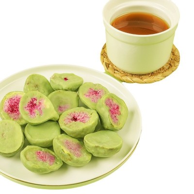 水果果蔬脆抹茶味涂层无花果厂家代加工生产代理批发外贸出口