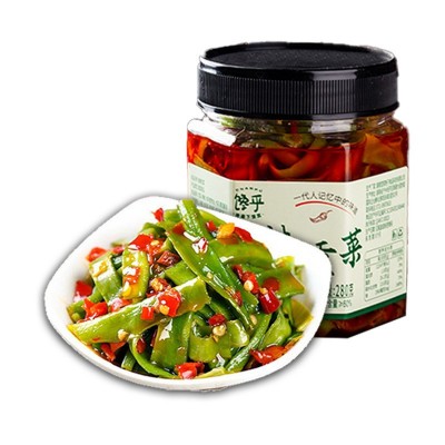湖南特产外婆菜辣椒酱开胃萝卜干即食下饭菜香辣贡菜蕨菜腌菜瓶装