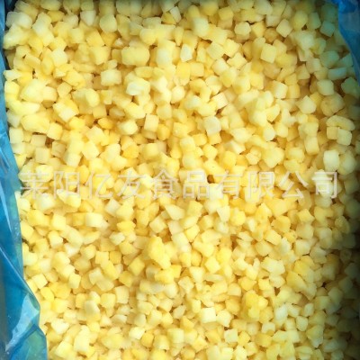 现货批发 5*5 冷冻凤梨 冷冻凤梨丁 10*10 速冻菠萝丁