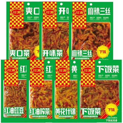川南下饭菜123g 四川爽口下饭菜开味菜黄花什锦榨菜